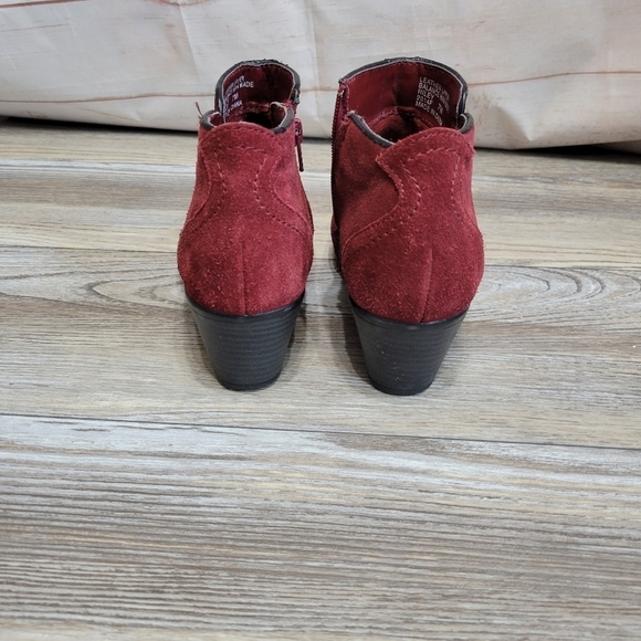 Red Leather boots by Earth Origin comfort Women's Size 7 M red - Picture 6 of 12